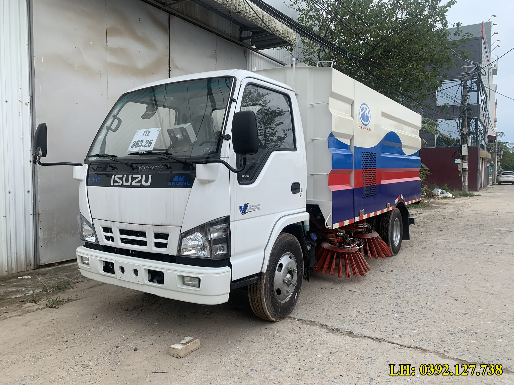 xe quét rác 5 khối ISUZU