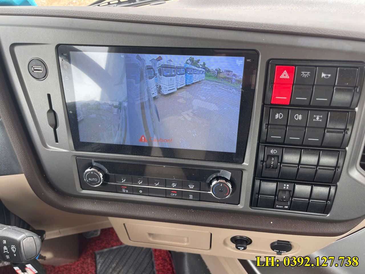 màn hình cam xe tải faw 4 chân