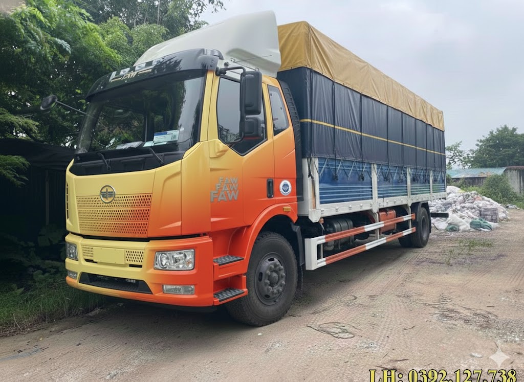 xe tải faw 8 tấn mui bạt tại Trà Vinh