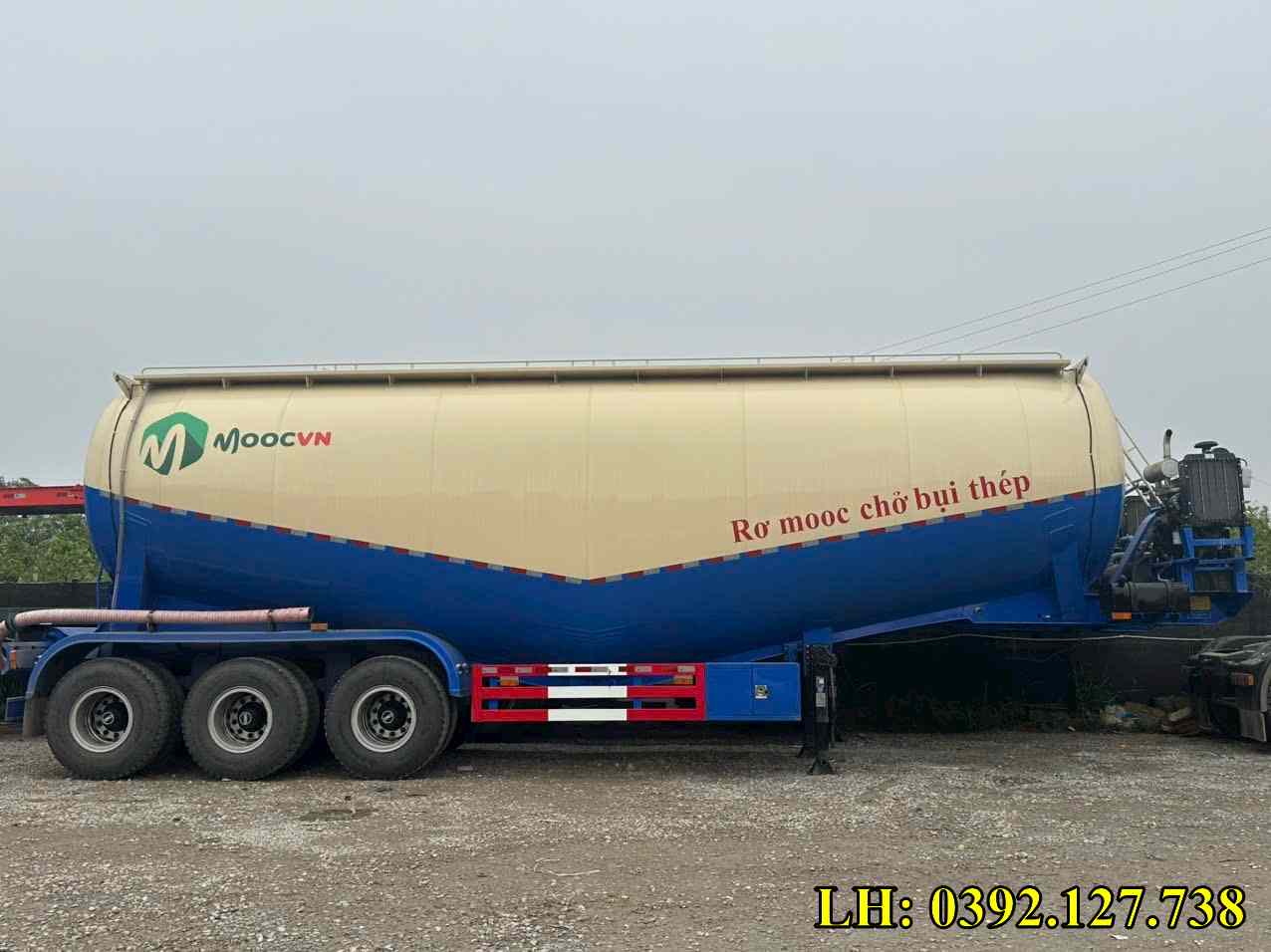 moóc chở xi măng rời 52 khối CIMC