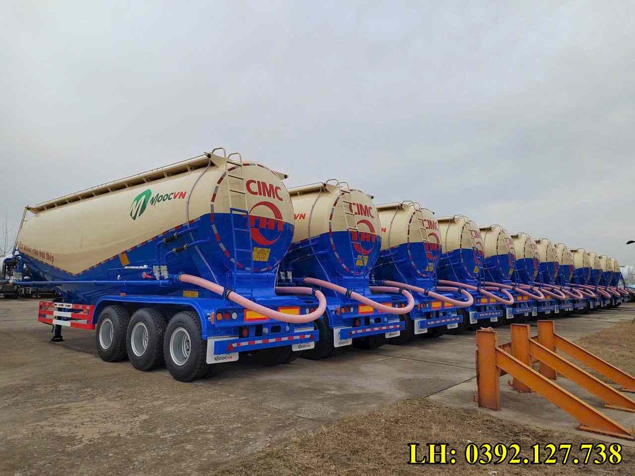 sơ mi rơ moóc chở bột đá CICM 