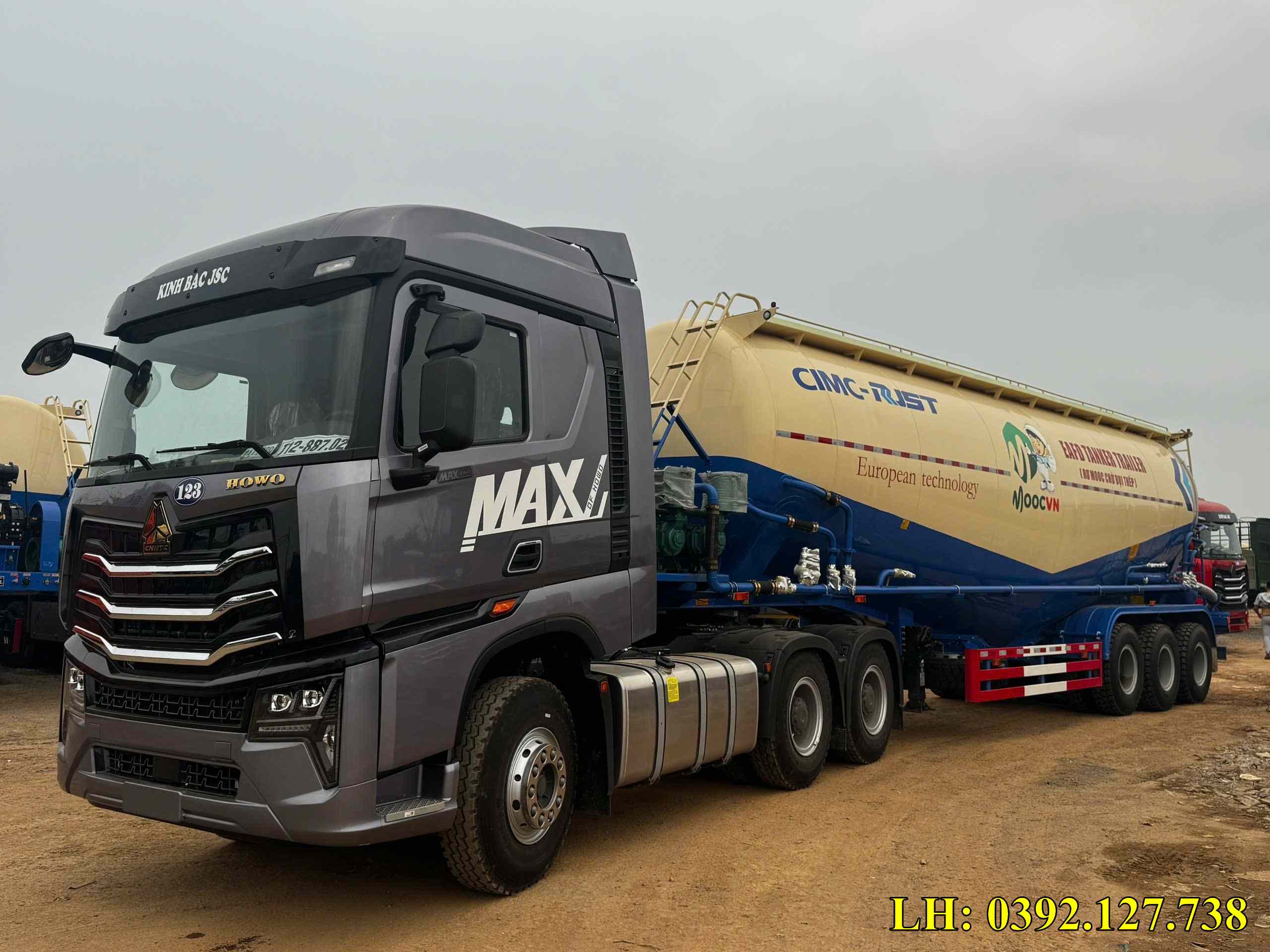 Moóc bồn chở xi măng xá 54 khối CIMC