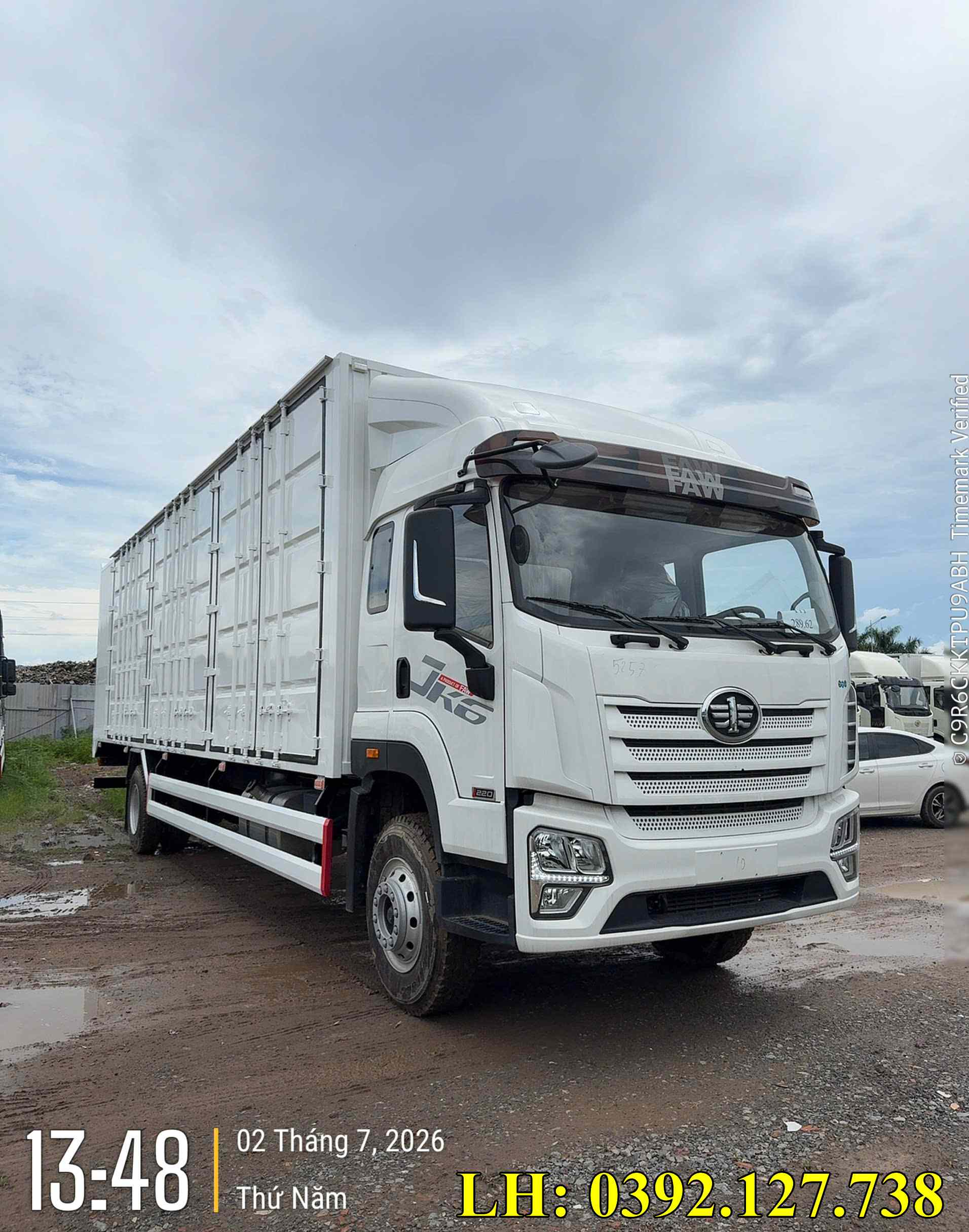 Xe tải Faw JK6 thùng kín