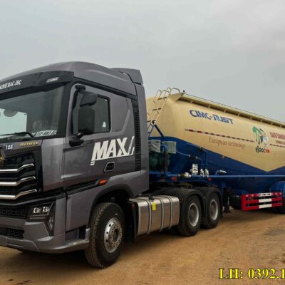 Thực Tế Vận Hành Và Báo Giá Moóc Bồn Chở Xi Măng 54 Khối CIMC